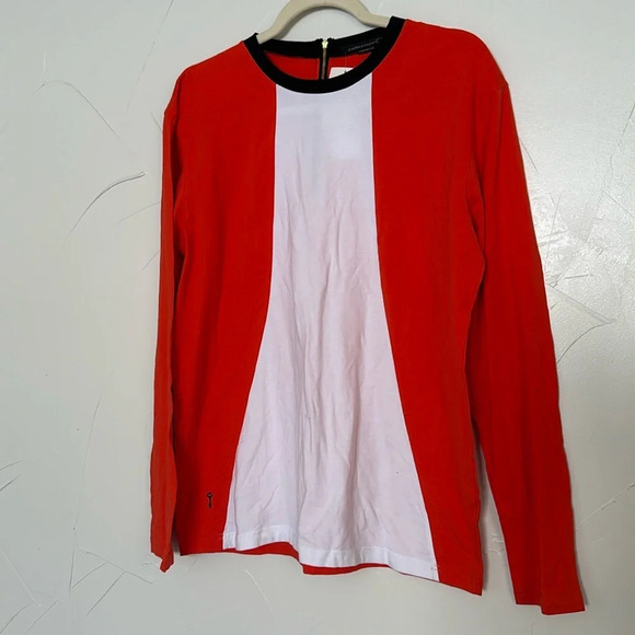 COLLEZIONE C2 NWT Orange Cotton Top - Picture 1 of 7